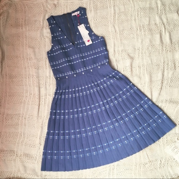 PARKER STITCH FIX BECKY KNIT DRESS MEDIUM BLUE - Picture 6 of 9